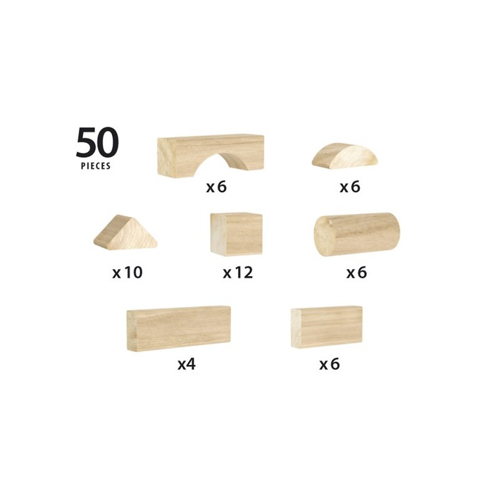 Set 50 Blocs Construcció - BRIO BRIO BRIO