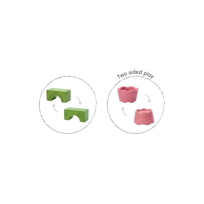 Castillo de Hadas de Bloques | PLANTOYS PlanToys PLANTOYS
