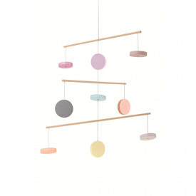 Móvil Círculos Madera Color Pastel | PLANTOYS PlanToys PLANTOYS