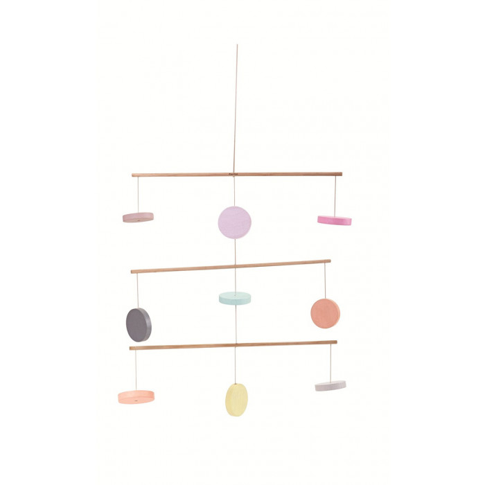 Móvil Círculos Madera Color Pastel | PLANTOYS PlanToys PLANTOYS