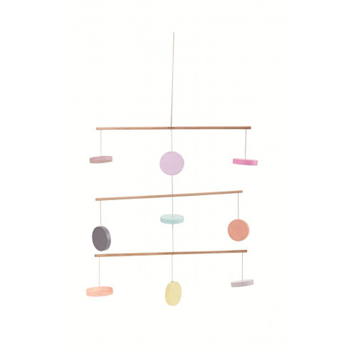 Móvil Círculos Madera Color Pastel | PLANTOYS PlanToys PLANTOYS