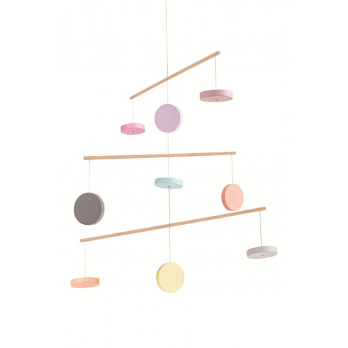 Móvil Círculos Madera Color Pastel | PLANTOYS PlanToys PLANTOYS