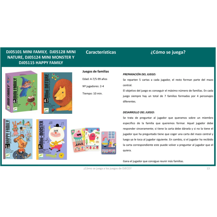 Juego Cartas Happy Family | DJECO DJECO DJECO