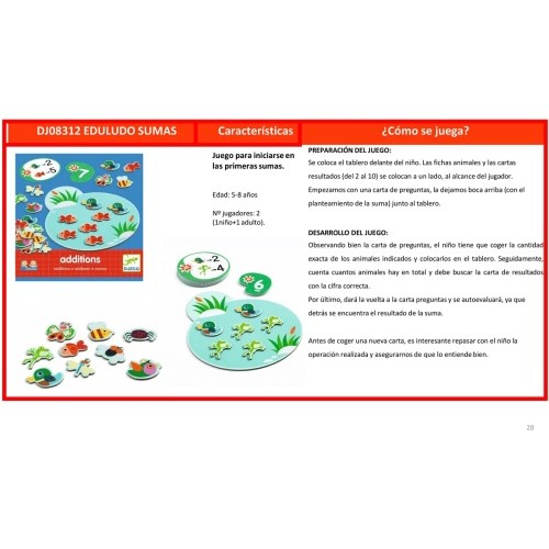 Joc de Sumes Eduludo | DJECO  DJECO
