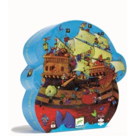 Puzzle Silueta Barco Pirata | DJECO  DJECO