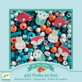 Perlas de madera - Pequeños Animales | DJECO  Inicio