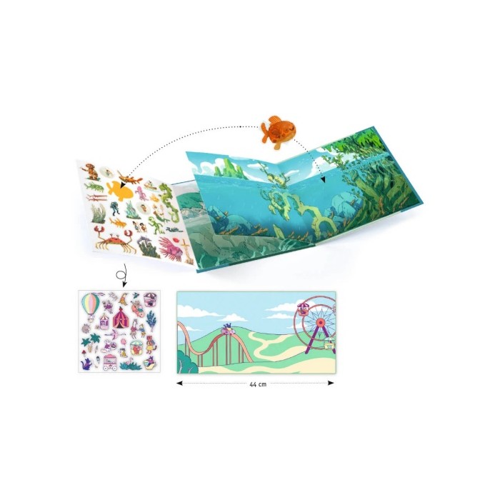 Històries amb adhesius - Aventures al mar | DJECO  DJECO