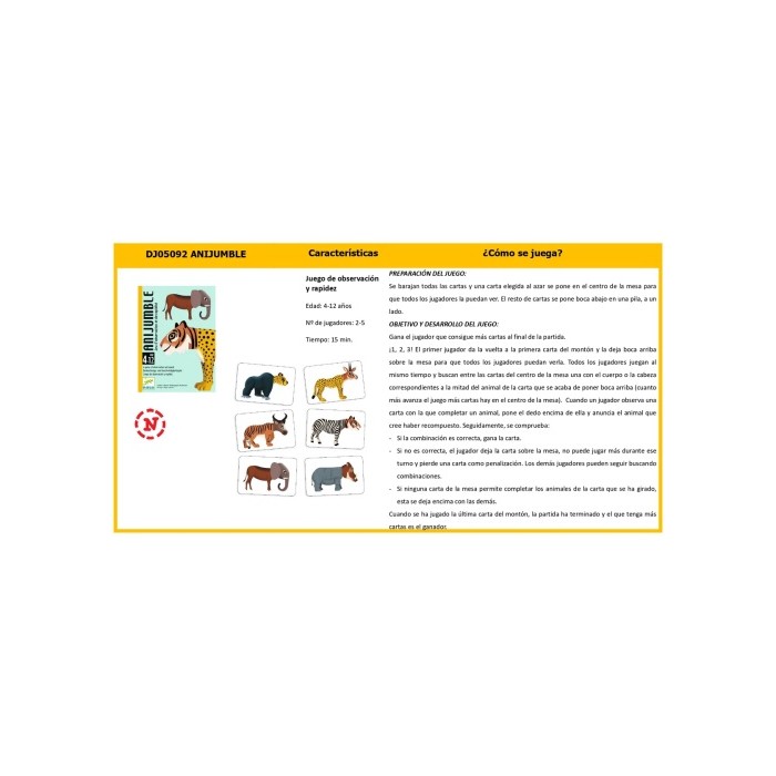 Joc Cartes Anijumble | DJECO  DJECO