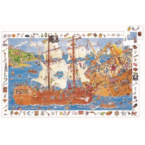 Puzzle Observación Piratas | DJECO  DJECO