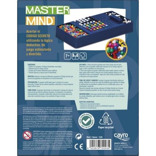Master Mind Edición Viaje | CAYRO  Inicio