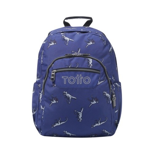 Mochila escolar modelo Tiranosaurio Azul - Acuareles | TOTTO  Inicio