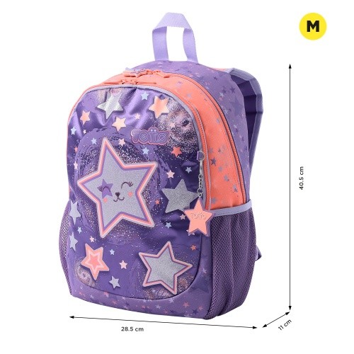Mochila Escolar Infantil Star Cat M | TOTTO  Inicio