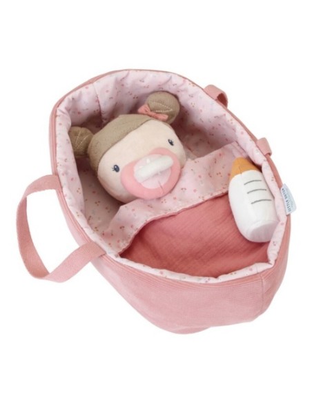 Nino de Peluix Nadó Rosa Little Dutch amb bressol