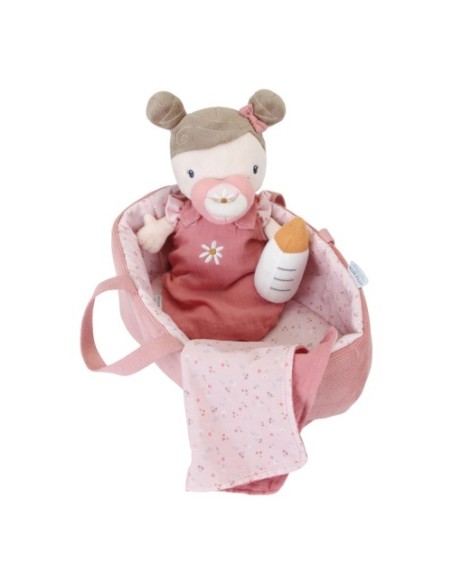 Nino de Peluix Nadó Rosa Little Dutch amb bressol