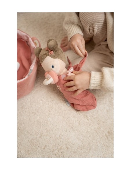Nino de Peluix Nadó Rosa Little Dutch amb bressol