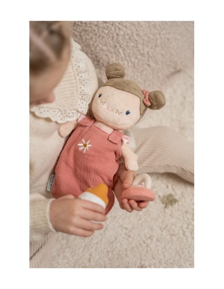 Muñeco de Peluche Bebé Rosa Little Dutch con Capazo