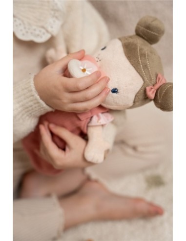 Muñeco de Peluche Bebé Rosa Little Dutch con Capazo