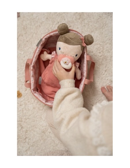 Muñeco de Peluche Bebé Rosa Little Dutch con Capazo