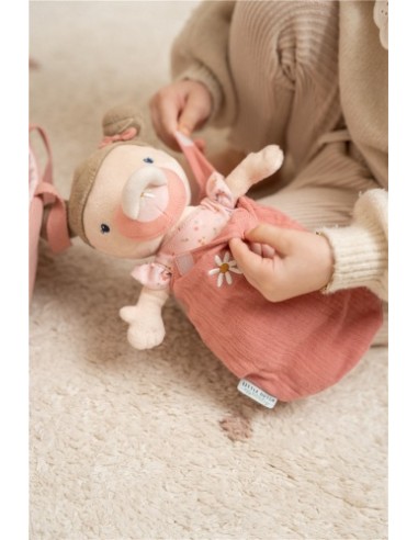 Muñeco de Peluche Bebé Rosa Little Dutch con Capazo