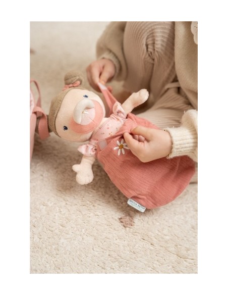 Muñeco de Peluche Bebé Rosa Little Dutch con Capazo