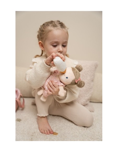 Muñeco de Peluche Bebé Rosa Little Dutch con Capazo