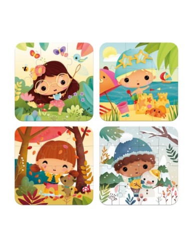 Puzles Les 4 Estacions - 6, 9, 12, 16 Peces | JANOD