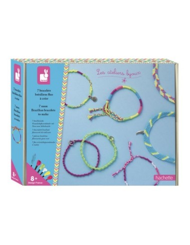 Pulseras Brasileñas Fluorescentes Janod – Kit Creativo para Niños