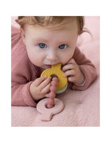 Mordedor de Silicona Rosa Little Dutch | Alivio para Bebés