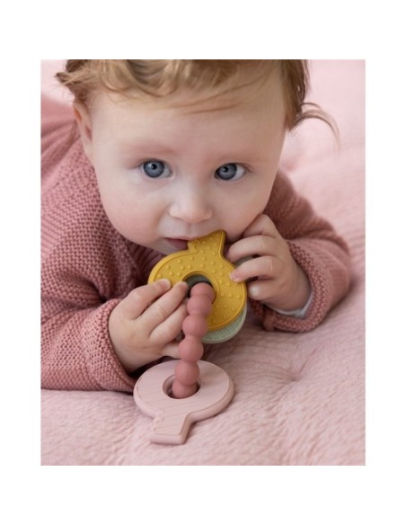 Mordedor de Silicona Rosa Little Dutch | Alivio para Bebés