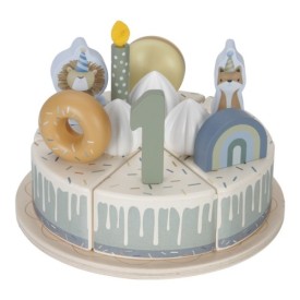 Tarta de Cumpleaños de Madera Azul Little Dutch FSC