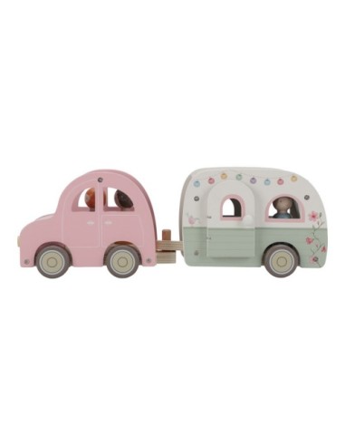 Set Coche y Caravana FSC Little Dutch – Juguete de Madera