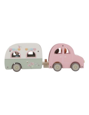 Set Coche y Caravana FSC Little Dutch – Juguete de Madera