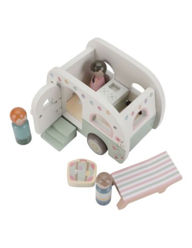Set Coche y Caravana FSC Little Dutch – Juguete de Madera