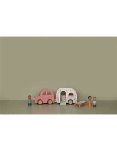 Set Cotxe i Caravana FSC Little Dutch – Joguina de Fusta