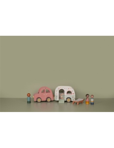 Set Cotxe i Caravana FSC Little Dutch – Joguina de Fusta