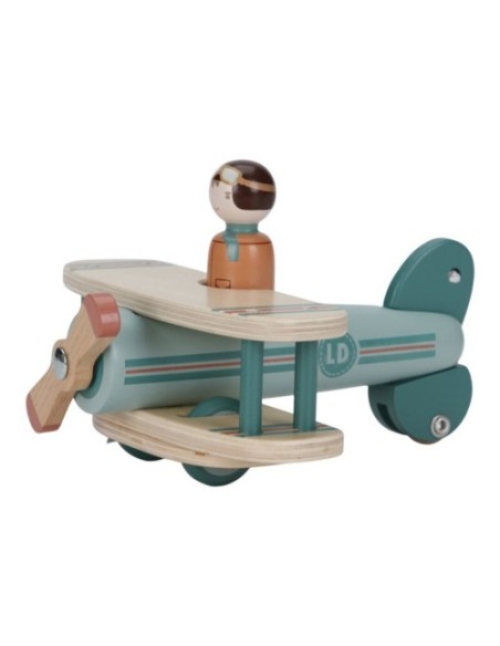 Avión de Madera Sostenible FSC Little Dutch con Piloto