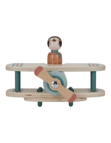 Avión de Madera Sostenible FSC Little Dutch con Piloto