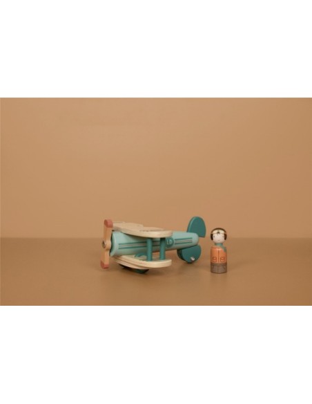 Avión de Madera Sostenible FSC Little Dutch con Piloto