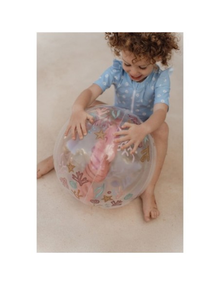 Pelota Playa 3D Oceans Dreams Rosa | LITTLE DUTCH