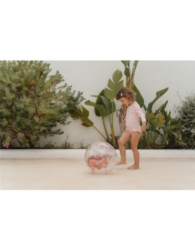 Pelota Playa 3D Oceans Dreams Rosa | LITTLE DUTCH