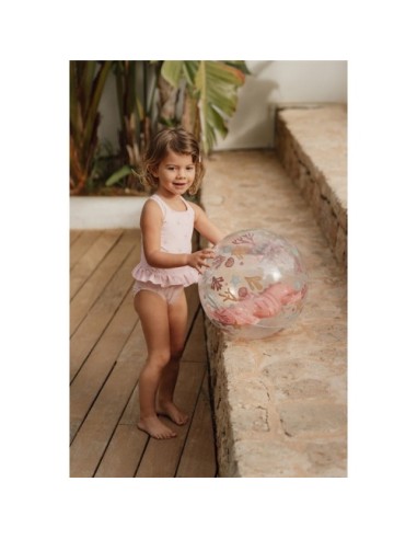 Pelota Playa 3D Oceans Dreams Rosa | LITTLE DUTCH