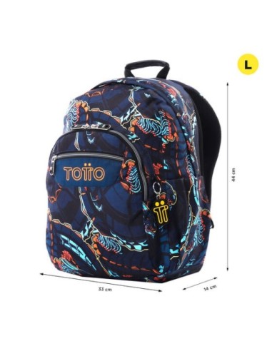 TOTTO | Estoig escolar tres compartiments grafits | Asijuego.com