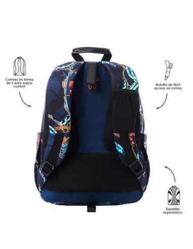 TOTTO | Estuche escolar tres compartimentos graffiti | Asijuego.com