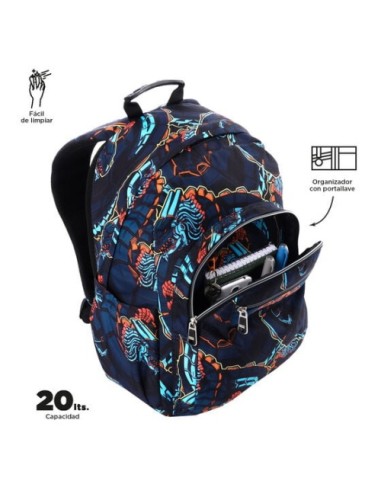 TOTTO | Estuche escolar tres compartimentos graffiti | Asijuego.com