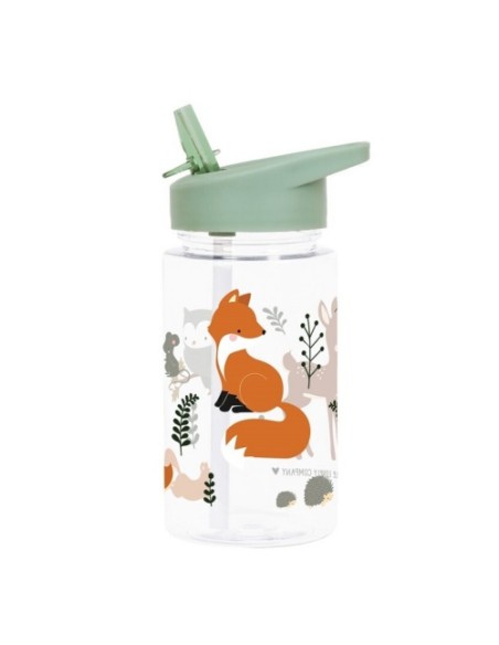 Botella Tritan 450 ml Zorro | LITTLE LOVELY