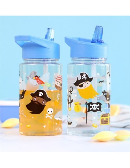 Botella Tritan 450 ml Piratas | LITTLE LOVELY