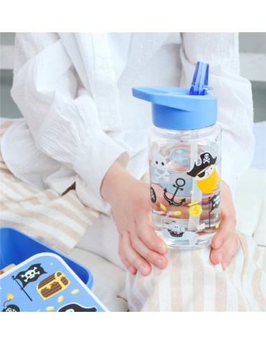 Botella Tritan 450 ml Piratas | LITTLE LOVELY