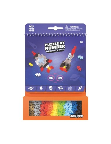 Puzzle by Number - Activity Pad Space | Plus Plus