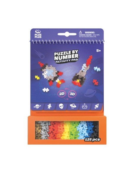 Puzzle by Number - Activity Pad Space | Plus Plus