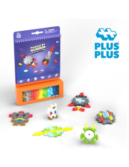 Puzzle by Number - Activity Pad Space | Plus Plus